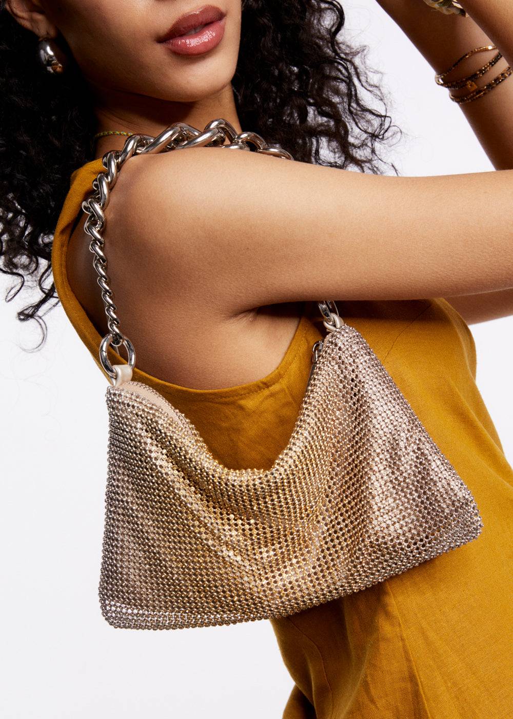 Nalí RAINBOW SHOULDER BAG W/ STONES + COLORS Negozi Online