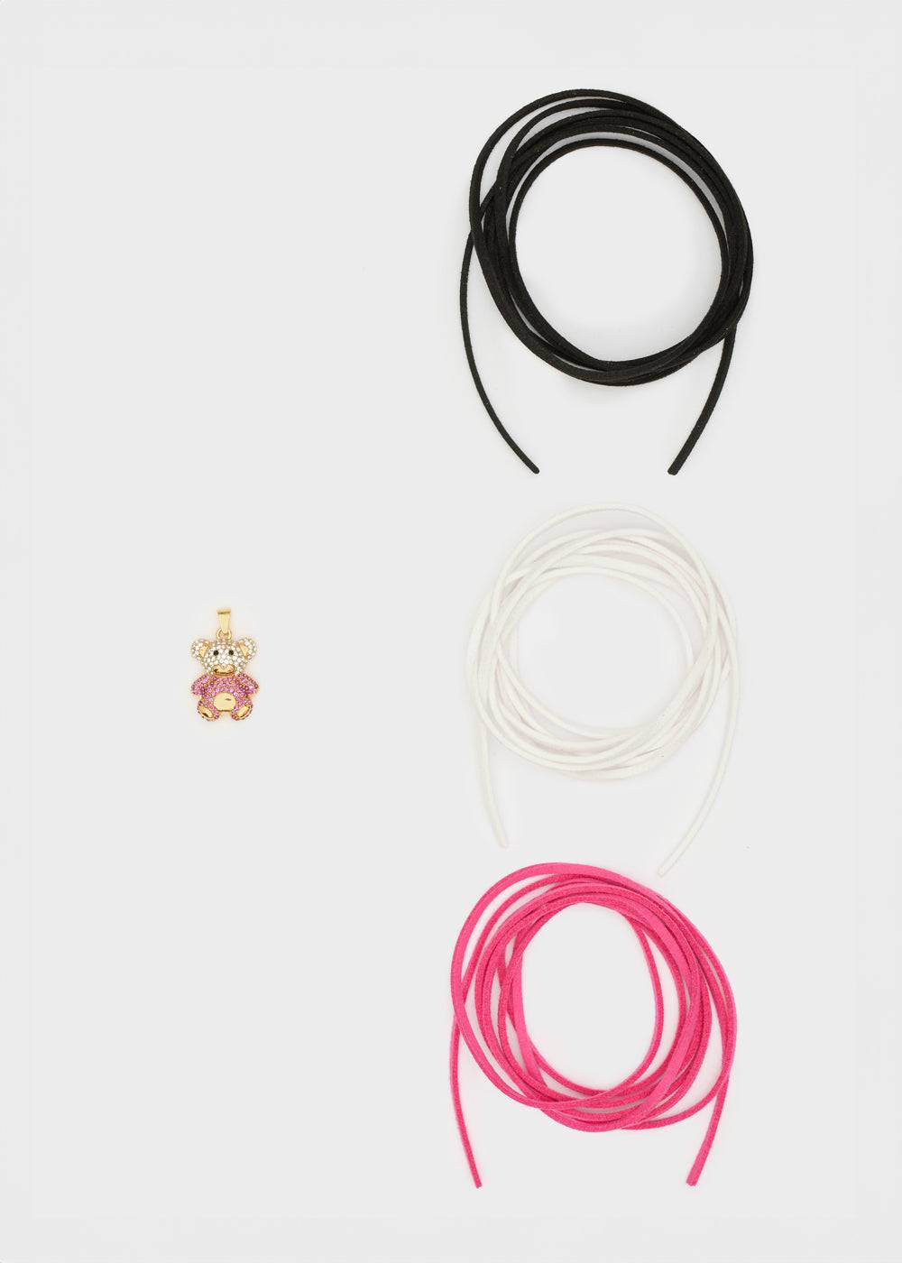 Nalí TEDDY NECKLACE SET W/ FUCHSIA TEDDY CHARM Outlet