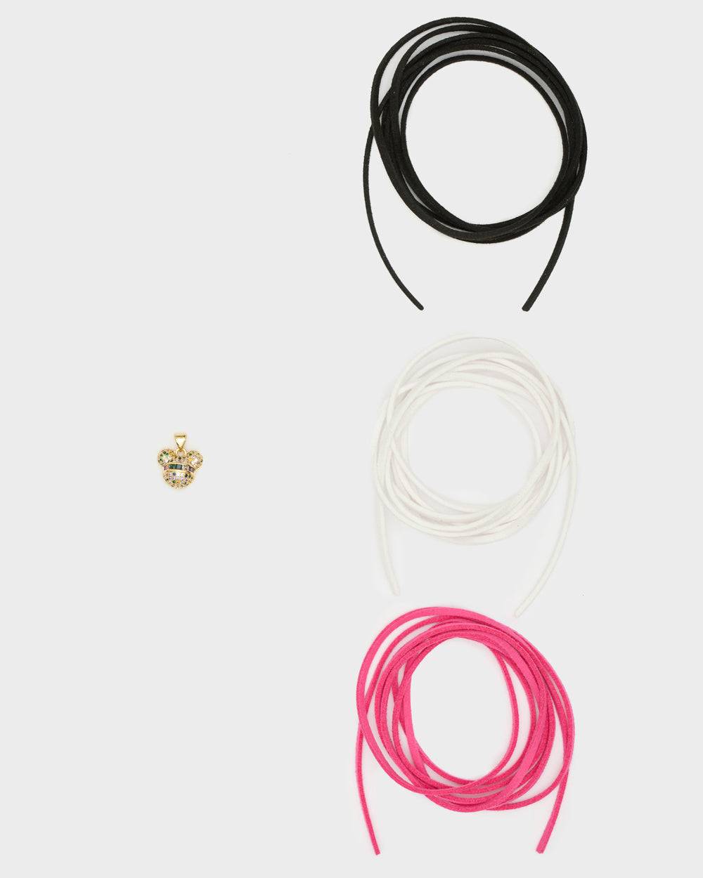 Nalí NECKLACE SET W/ MOUSE CHARMS + CORDS Saldi