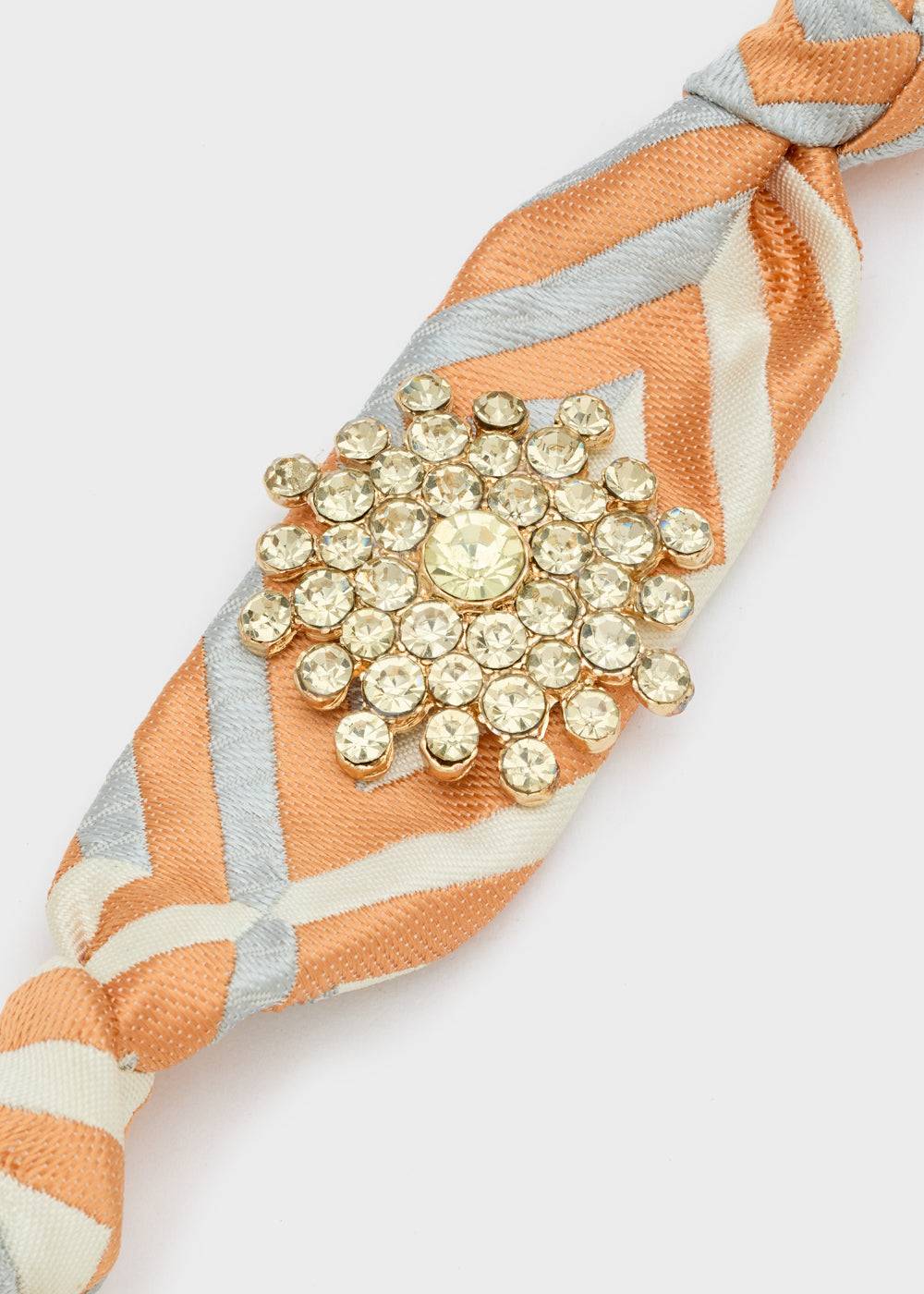 Nalí FABRIC ORANGE BRACELET W/ STONES Negozio