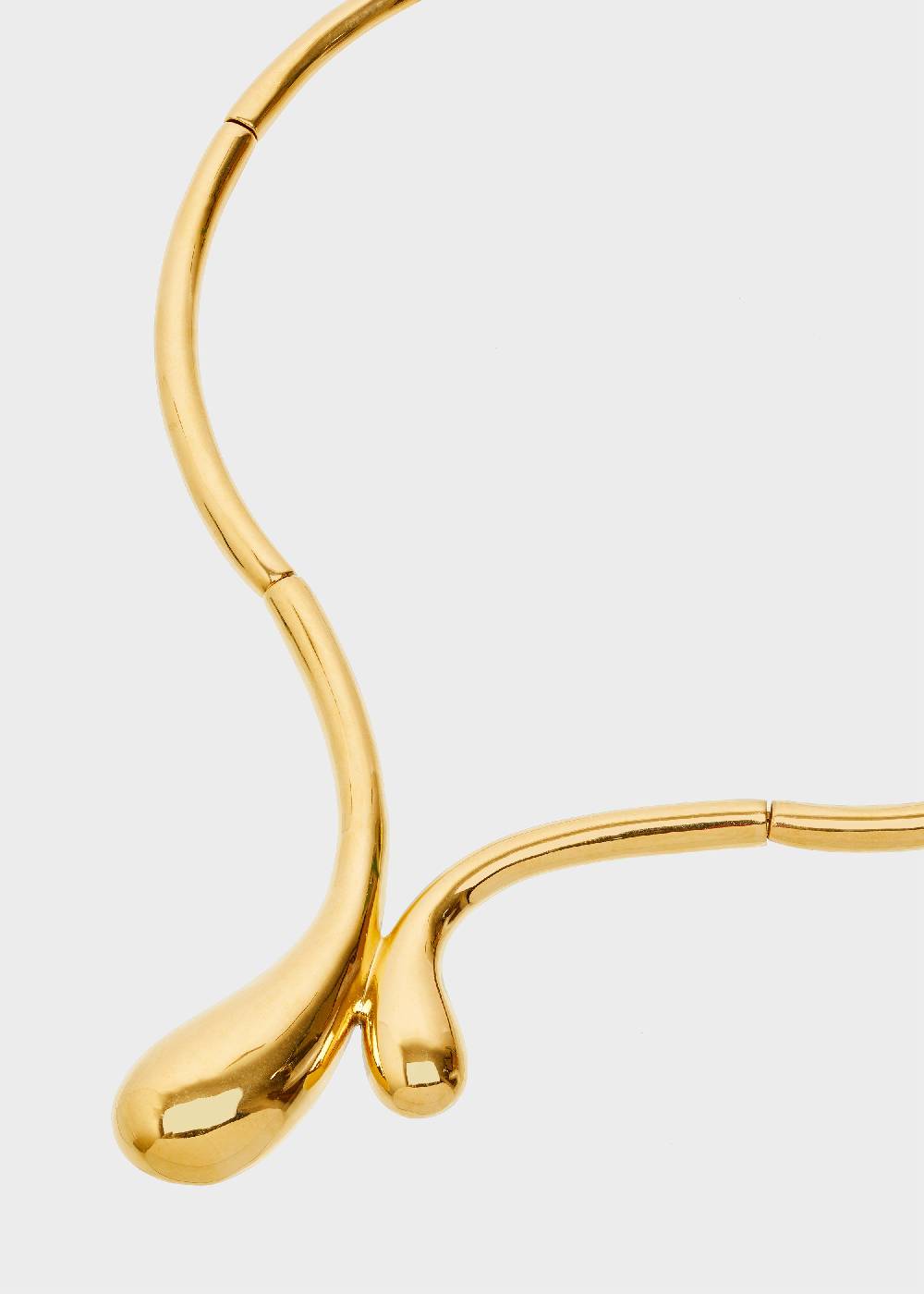 Nalí STAIN. STEEL SNAKE NECKLACE IN GOLD Moda