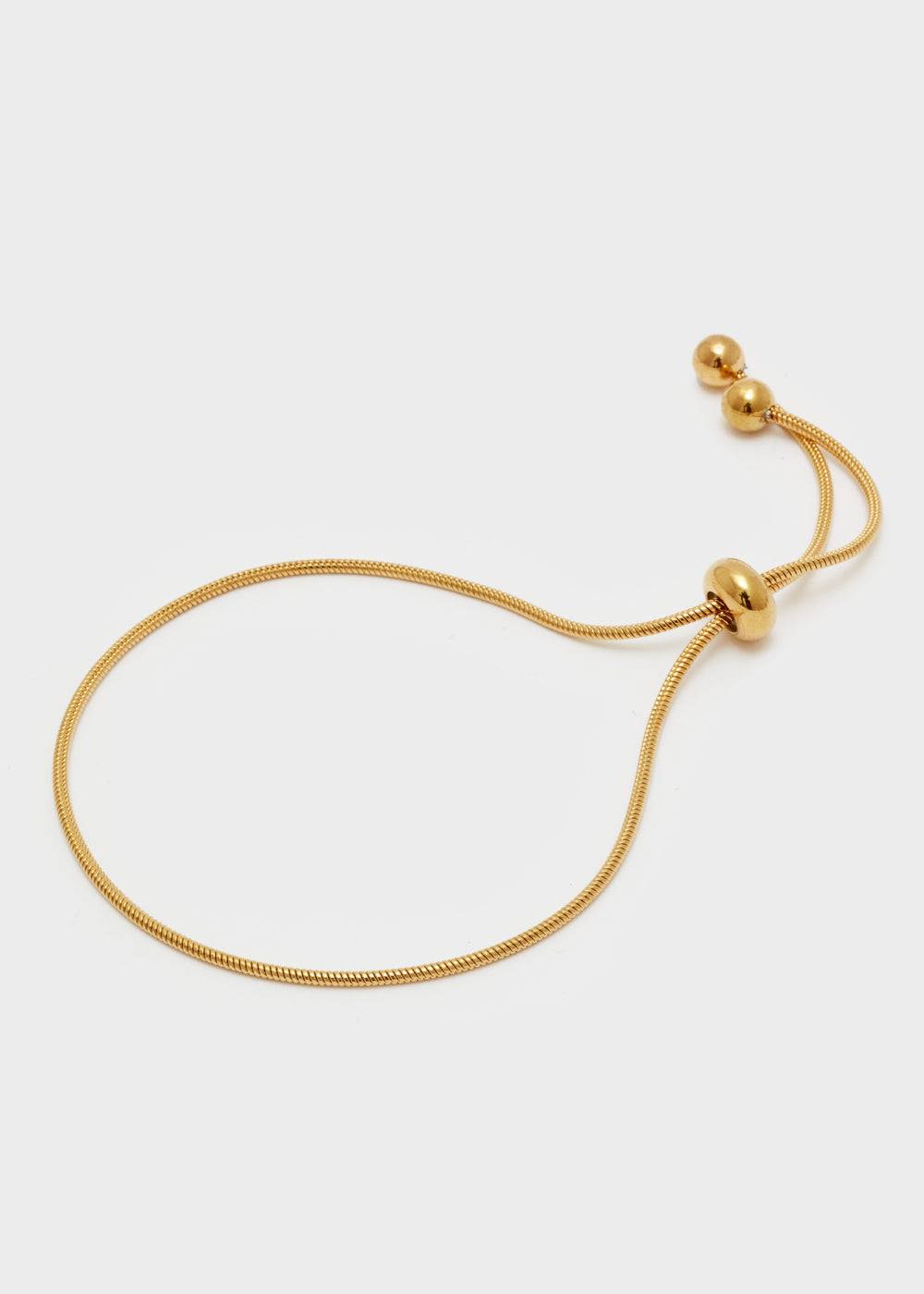 Nalí THIN ADJUSTABLE GOLD BRACELET In Linea