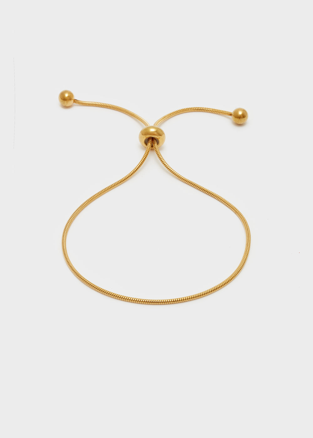 Nalí THIN ADJUSTABLE GOLD BRACELET In Linea