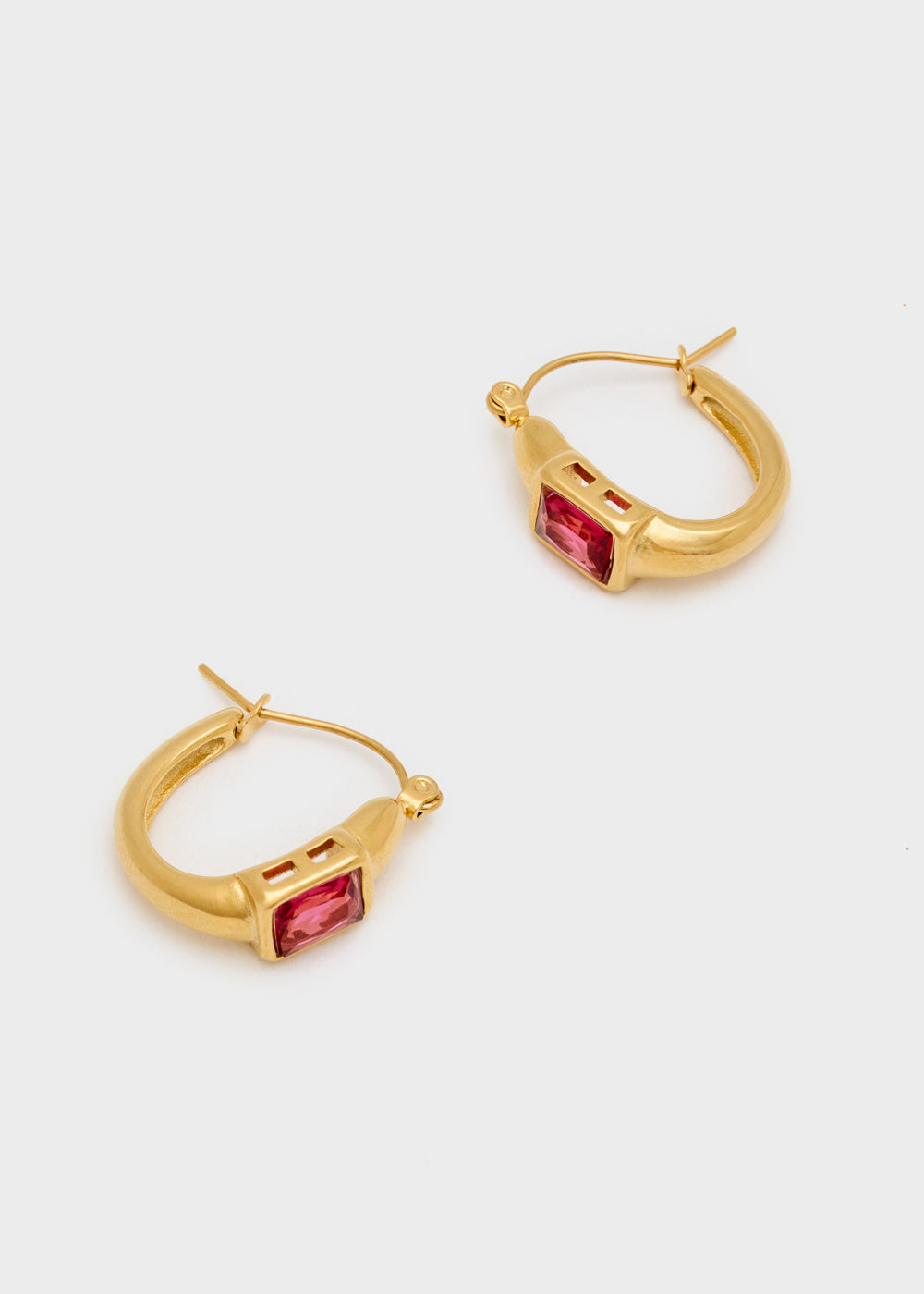 Nalí MILLY HOOP EARRINGS S. STEEL + COLORS Qualità