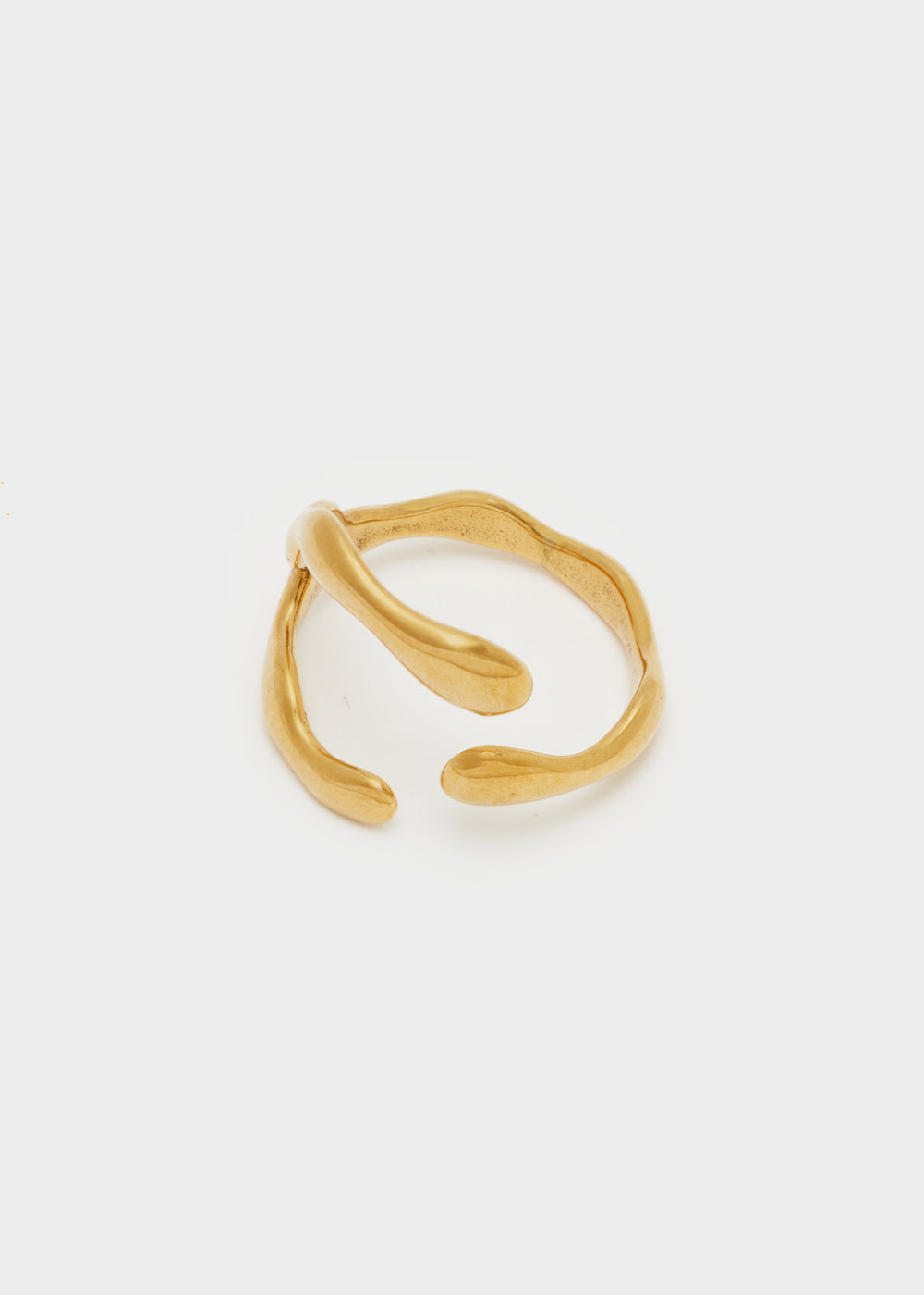 Nalí S.STEEL GOLD OPEN RING Consegna Veloce
