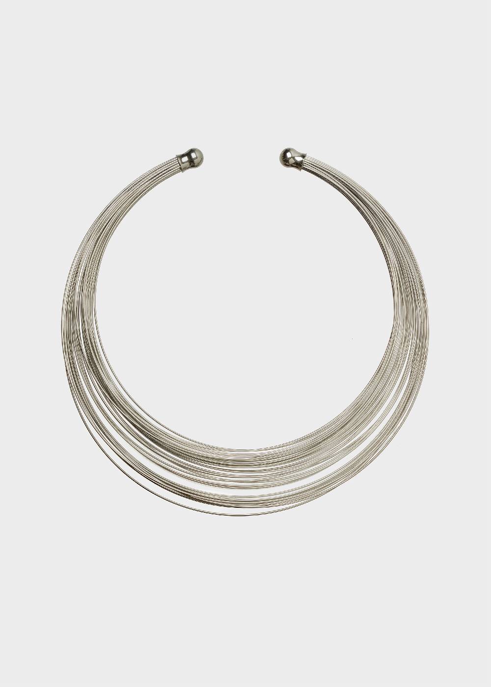 Nalí STAIN. STEEL RIGID NECKLACE IN SILVER Convenienza