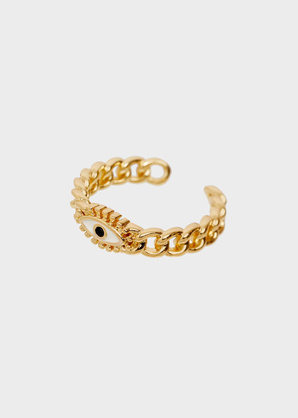 Nalí 14KT GOLD PLATED RING WITH ENAMEL EYE Outlet