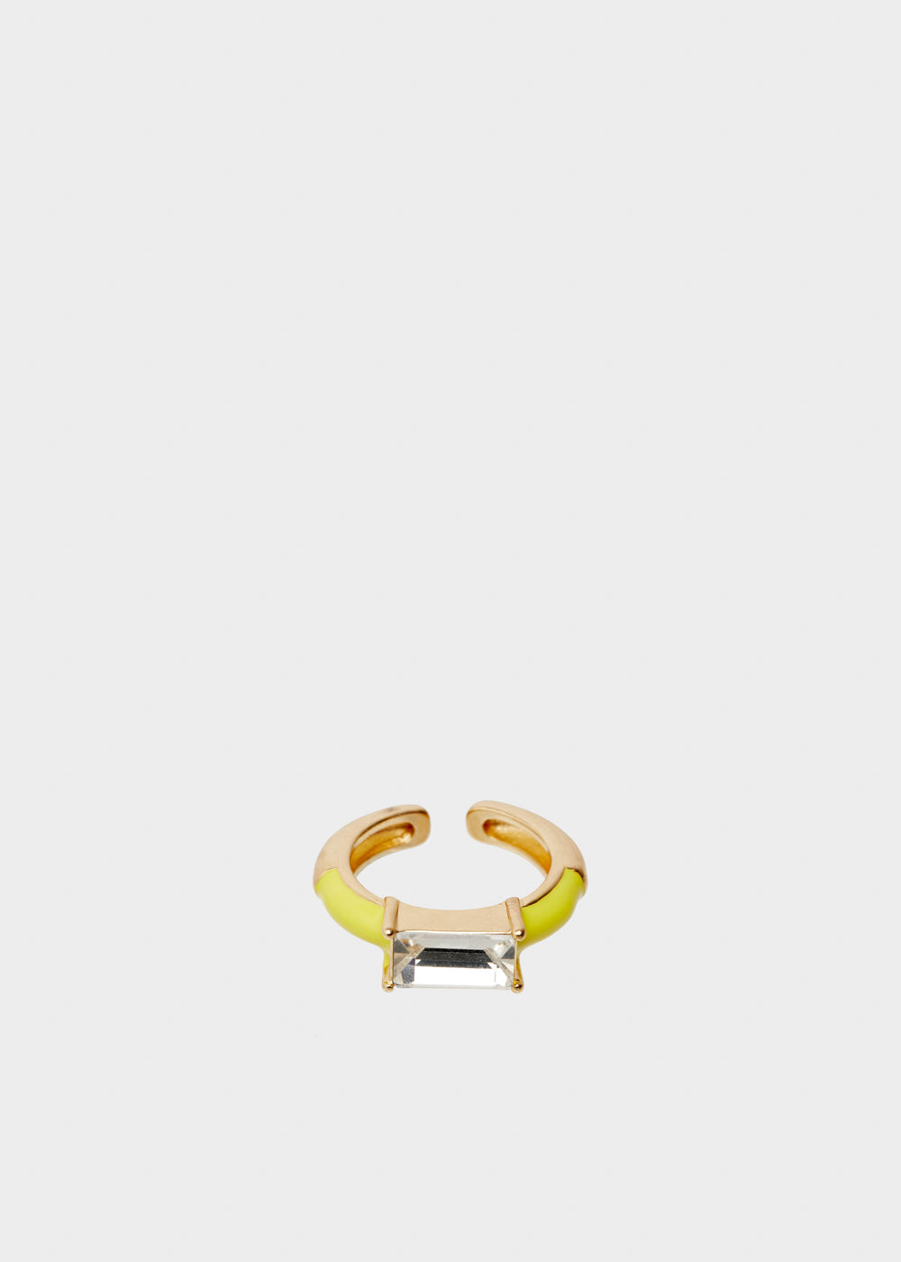 Nalí GLORIA ADJUSTABLE YELLOW RING W/ STONE Soddisfazione Garantita