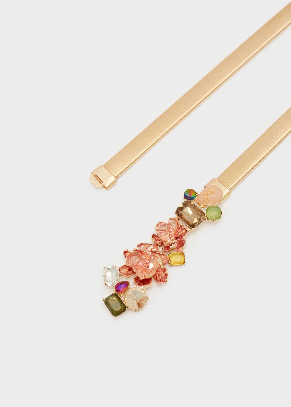 Nalí CARLA ELASTIC BET W/ FLOWERS+ STONE + COLORS Sottocosto