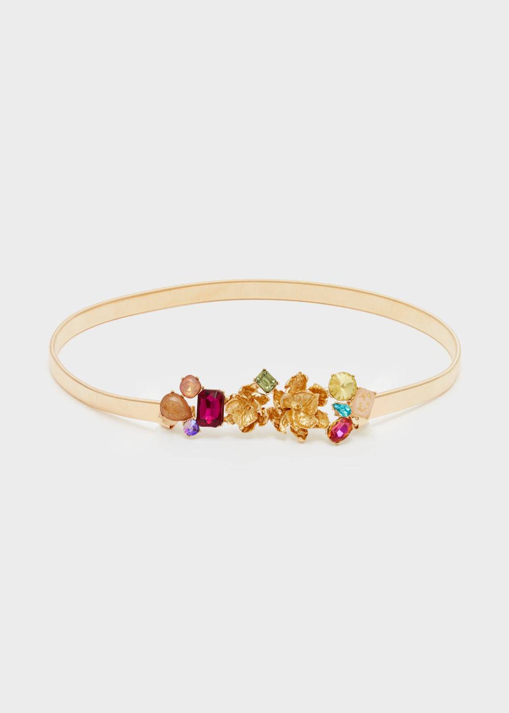 Nalí CARLA ELASTIC BET W/ FLOWERS+ STONE + COLORS Sottocosto