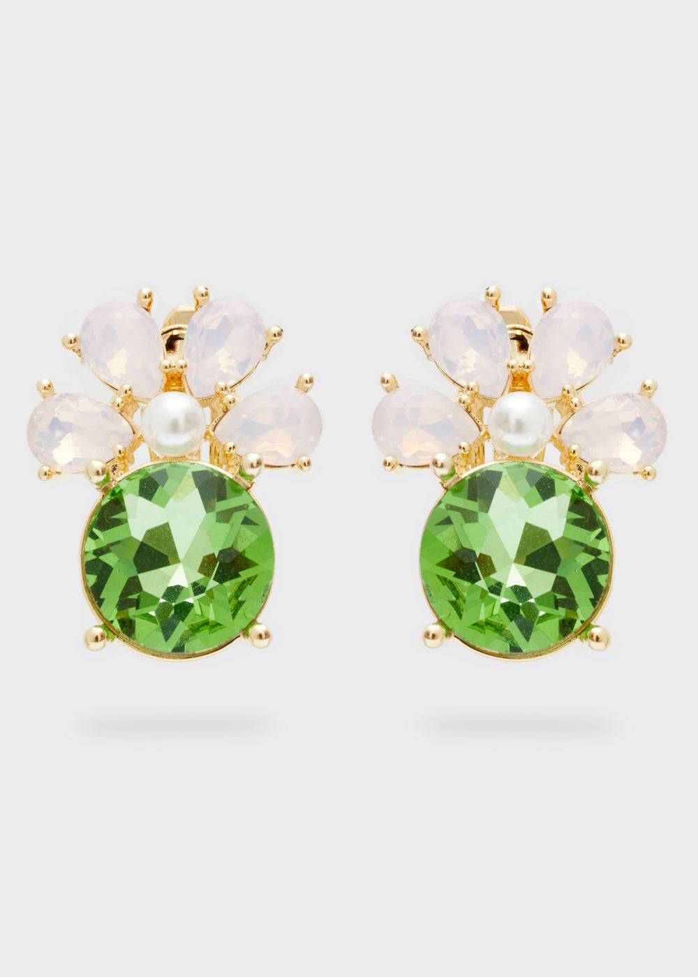Nalí LADY EARRINGS 14KT GOLD PLAT. STONE + COLORS Outlet