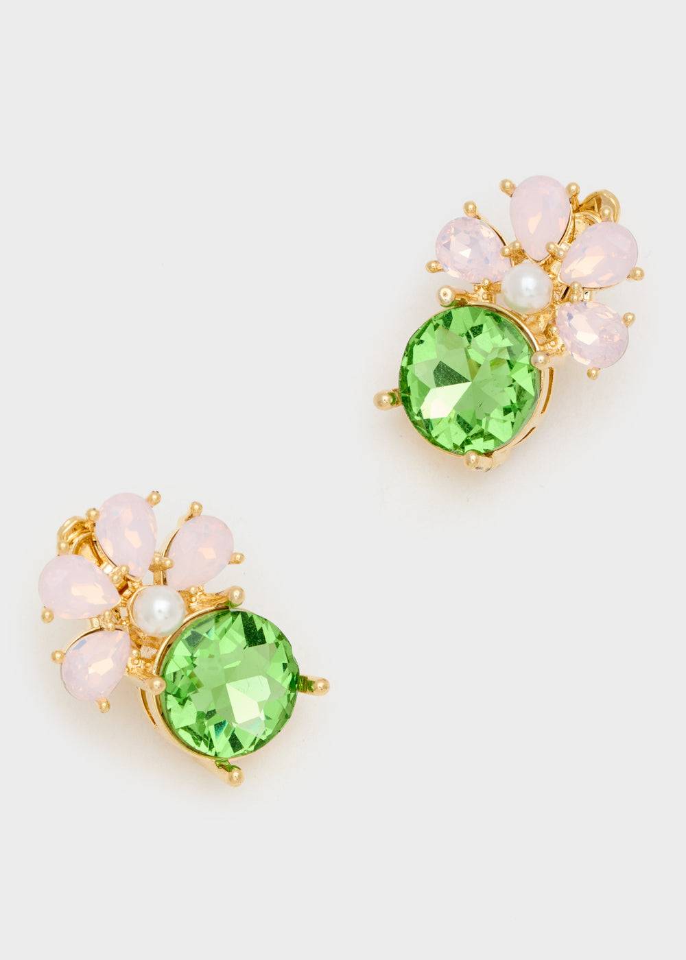 Nalí LADY EARRINGS 14KT GOLD PLAT. STONE + COLORS Outlet