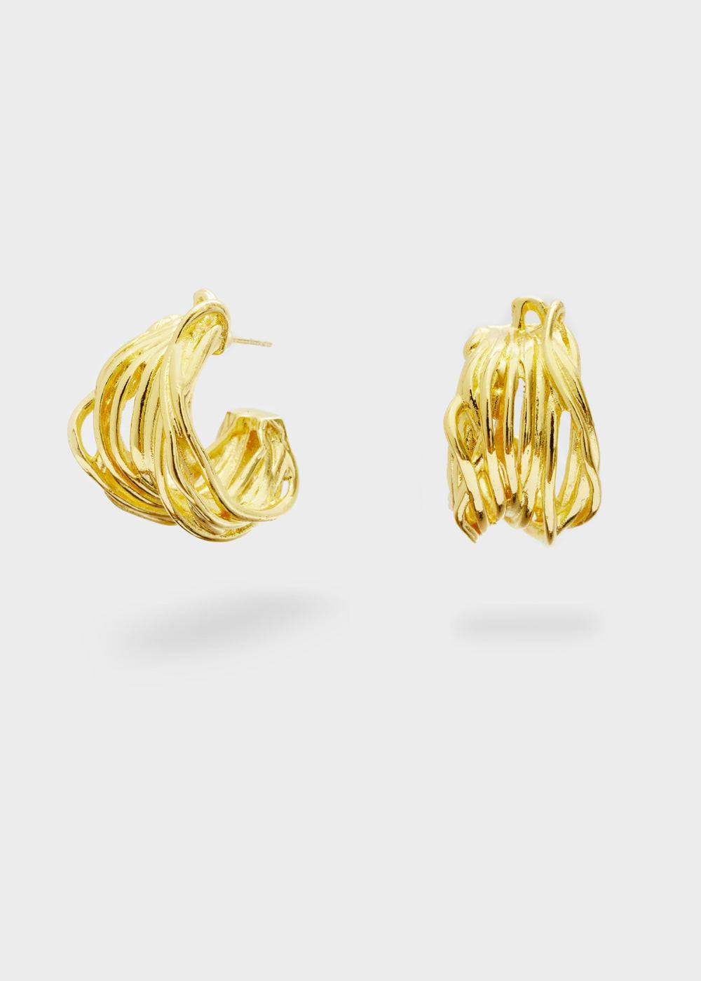 Nalí MEDEA 14KT HOOP EARRINGS + COLORS Offerte