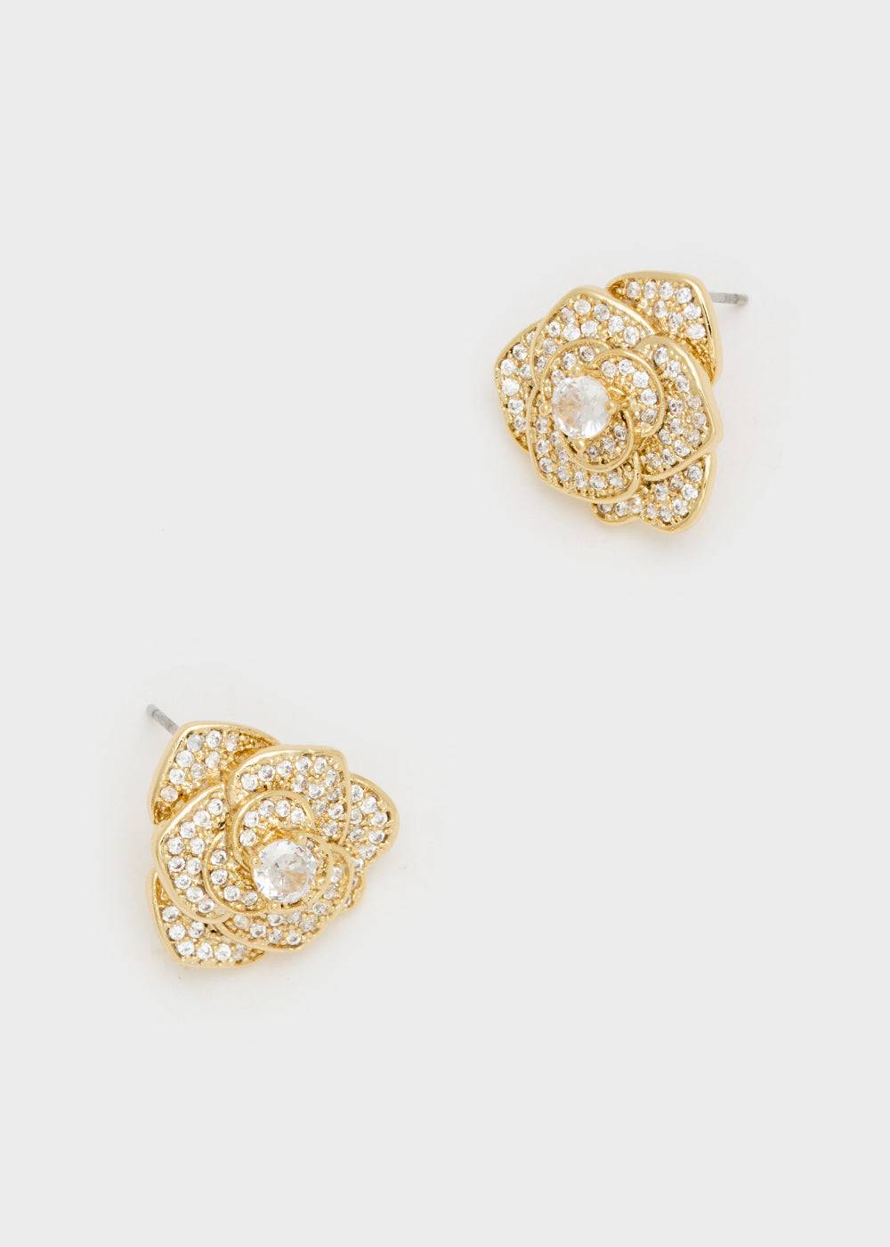 Nalí ROSE LOBE EARRINGS W/ STONES + COLORS Vendita Calda