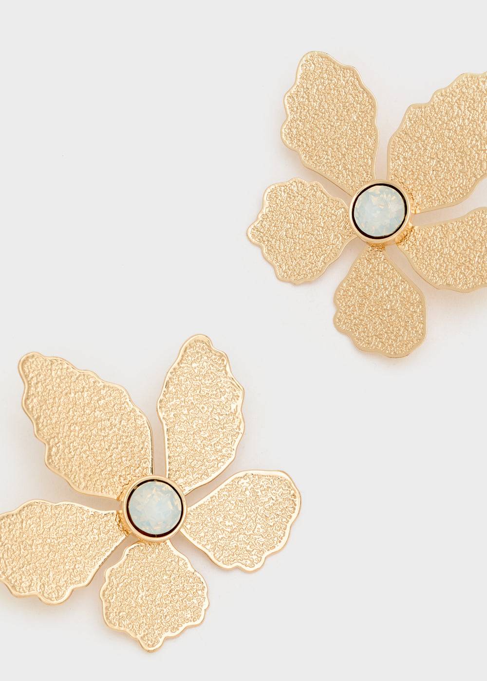 Nalí NICOLE FLOWER EARRINGS W/ STONE + COLORS In Saldo