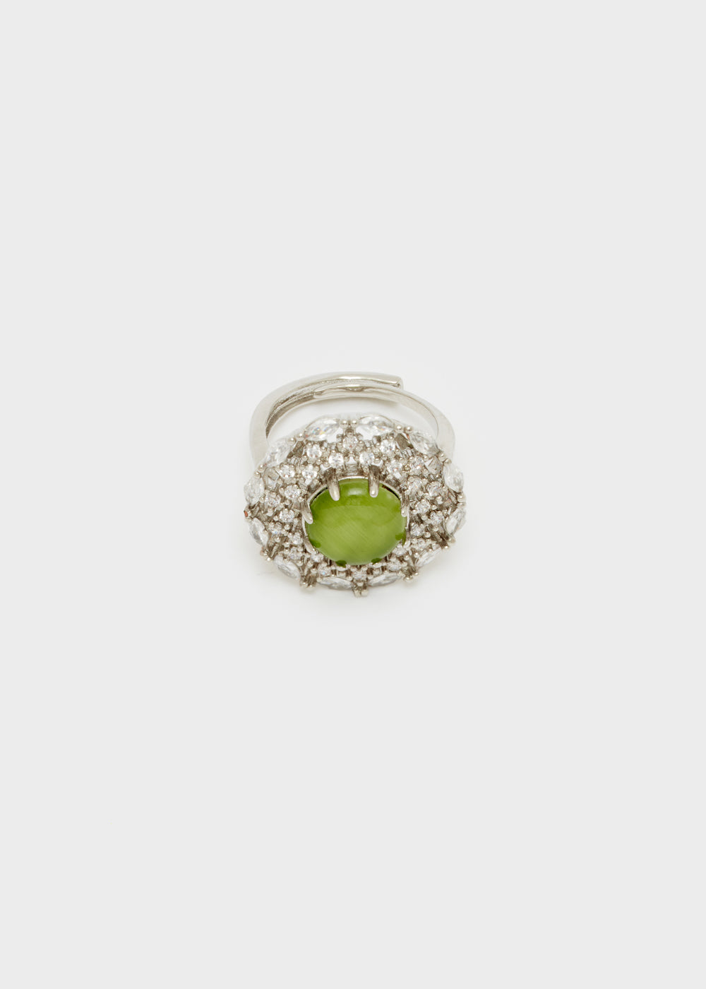 Nalí ECO ROUND RING W/ OPAL STONE + COLORS In Vendita