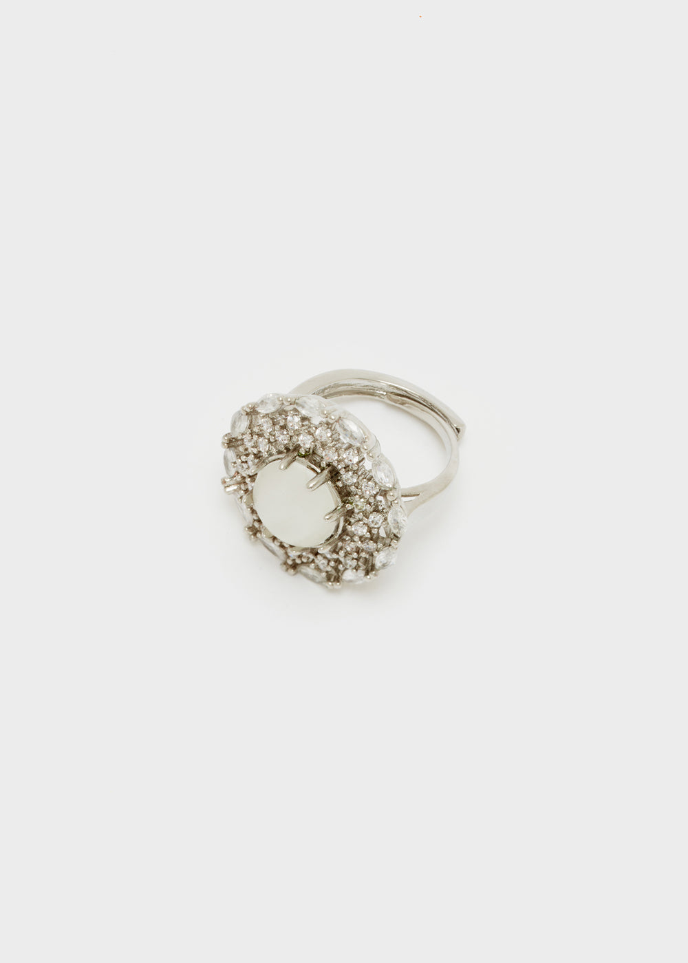 Nalí ECO ROUND RING W/ OPAL STONE + COLORS In Vendita