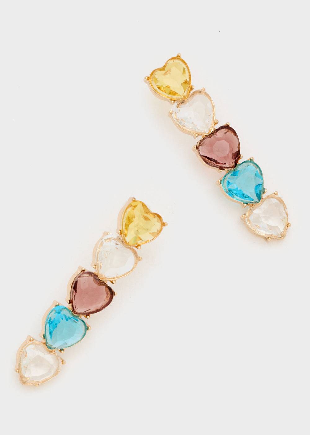 Nalí HEAR EARRINGS W/ STONES + COLORS Italia