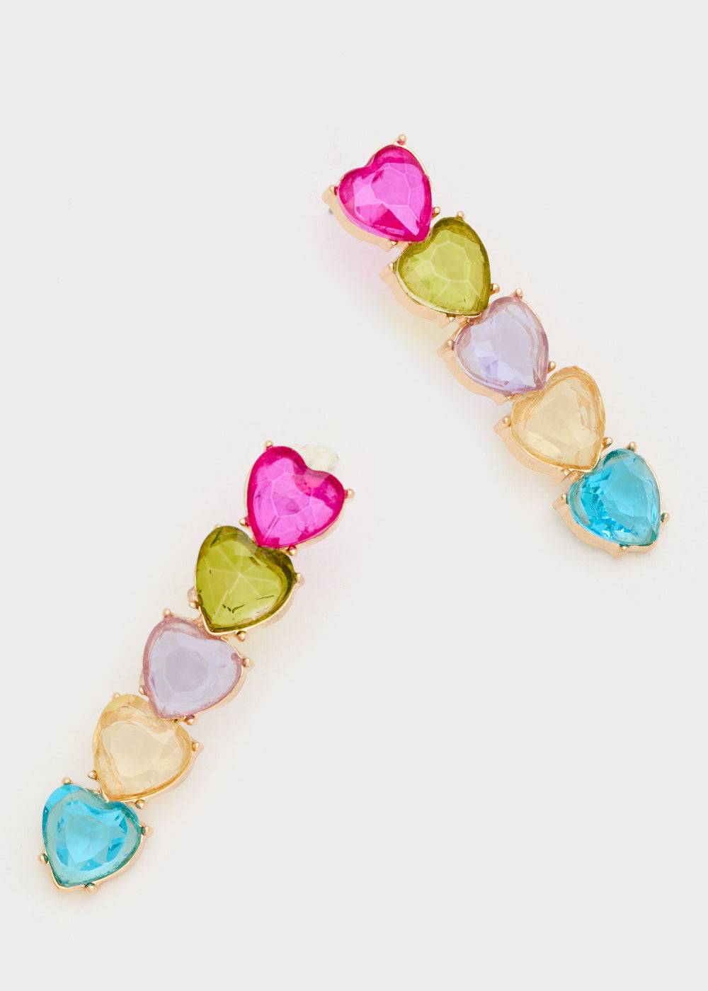 Nalí HEAR EARRINGS W/ STONES + COLORS Italia
