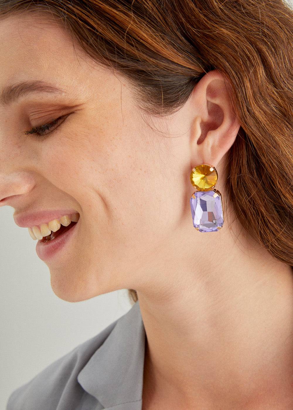 Nalí CINCIN CLIP EARRINGS W/ STONES + COLORS 2025