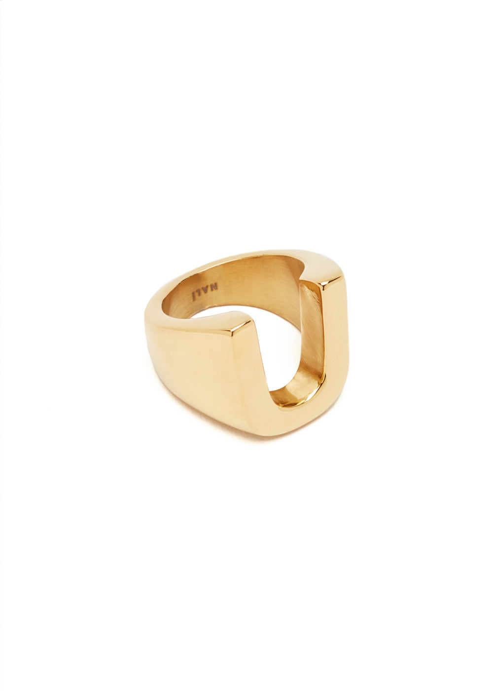 Nalí CHUNKY GOLD RING LETTER + LETTERS Soddisfazione Garantita