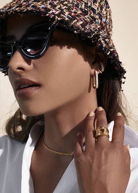 Nalí GOLD CHAIN RING Sconto