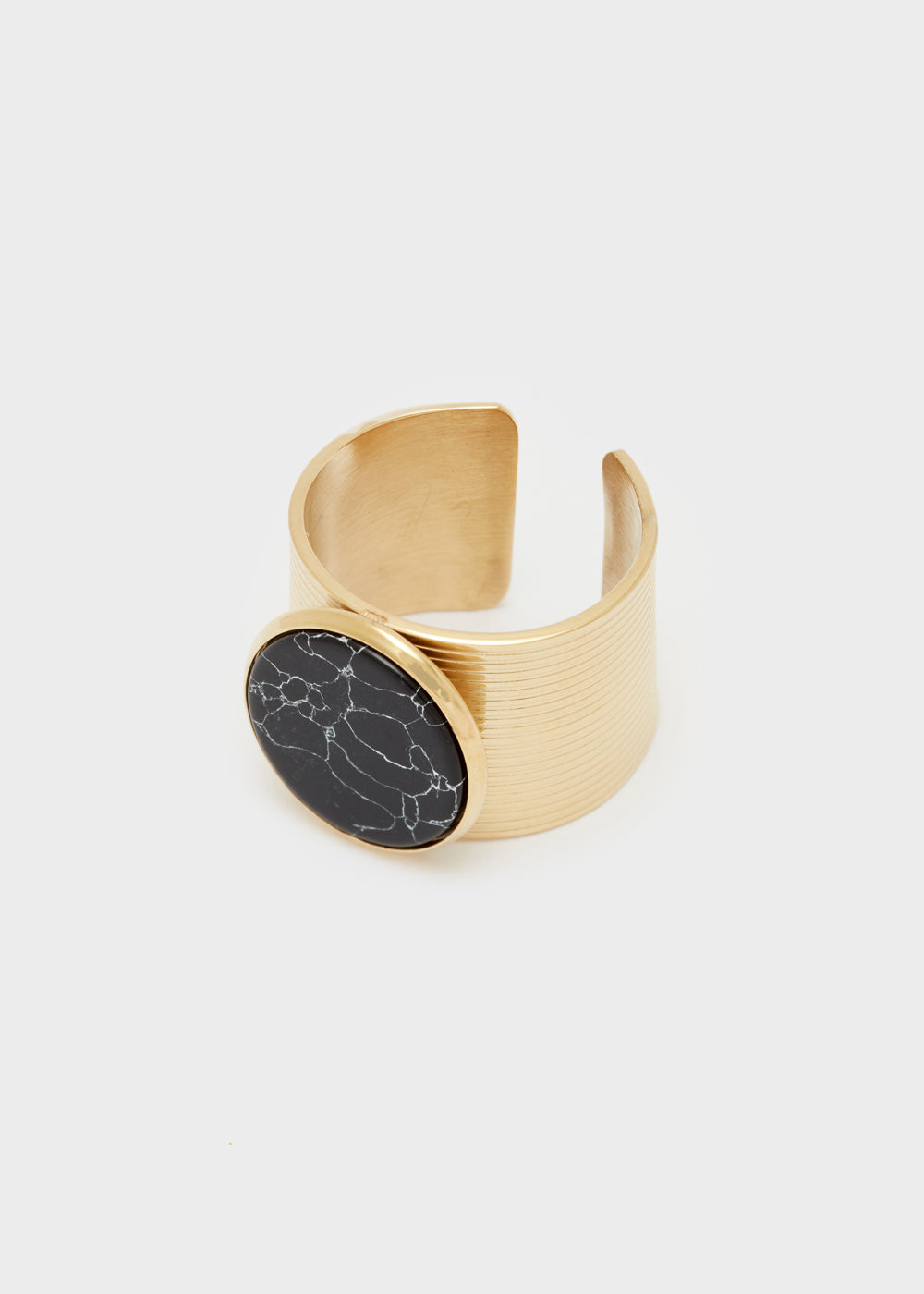 Nalí 14KT GOLD PLAT. S.STEEL MARBLE RING + COLORS Offerte