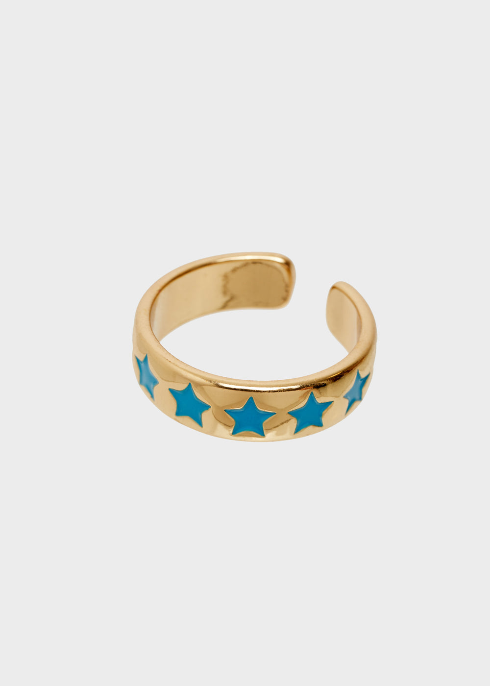 Nalí SUMMY ADJUSTABLE RING W/ BLUE STARS Rilascio limitato