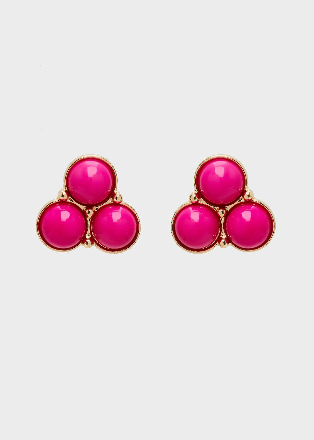 Nalí LIPA EARRINGS IN FUSHIA RESIN AND GOLD Ultimi due giorni