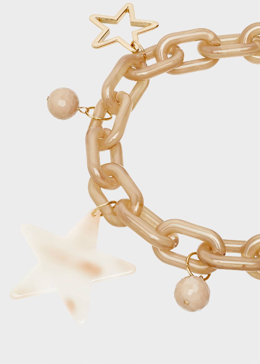 Nalí ADA NECKLACE RESIN PENDANT BEIGE STAR Novità