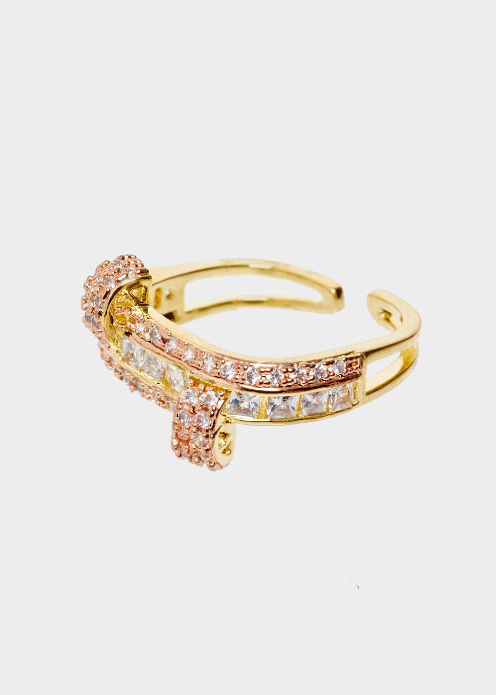 Nalí 14K GOLD PLATED RING WITH ZIRCONS Sconto