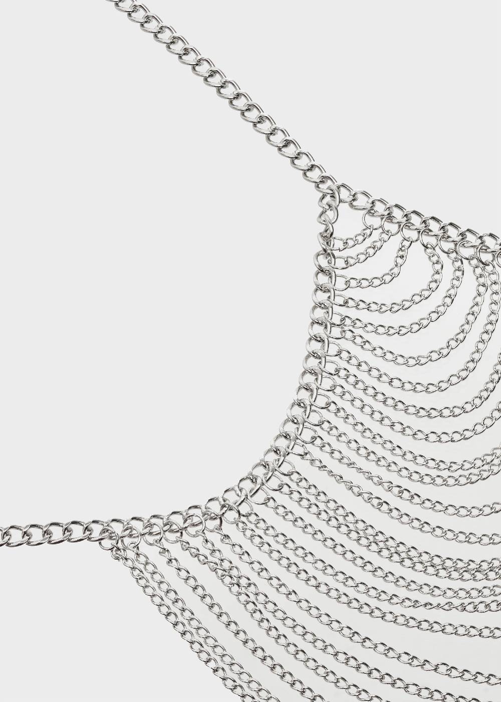 Nalí CHAIN TOP IN SILVER Online