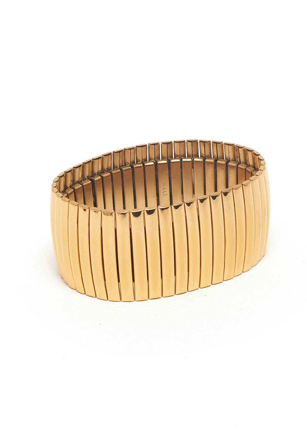 Nalí JARA ELASTIC BRACELET IN GOLD STAINLESS STEEL In vendita