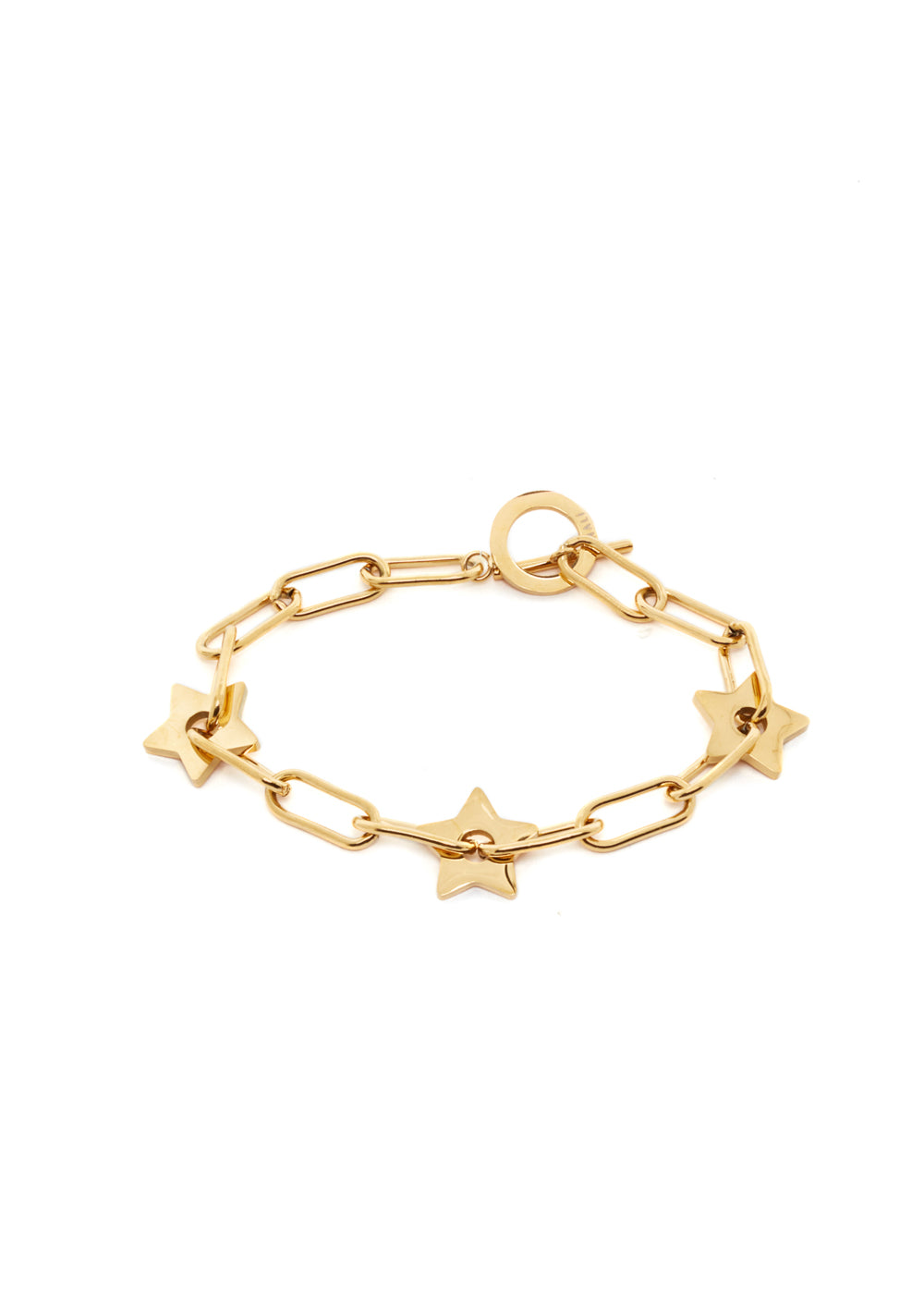 Nalí SILVI GOLD CHAIN STARS BRACELET STAIN. STEEL Nuova