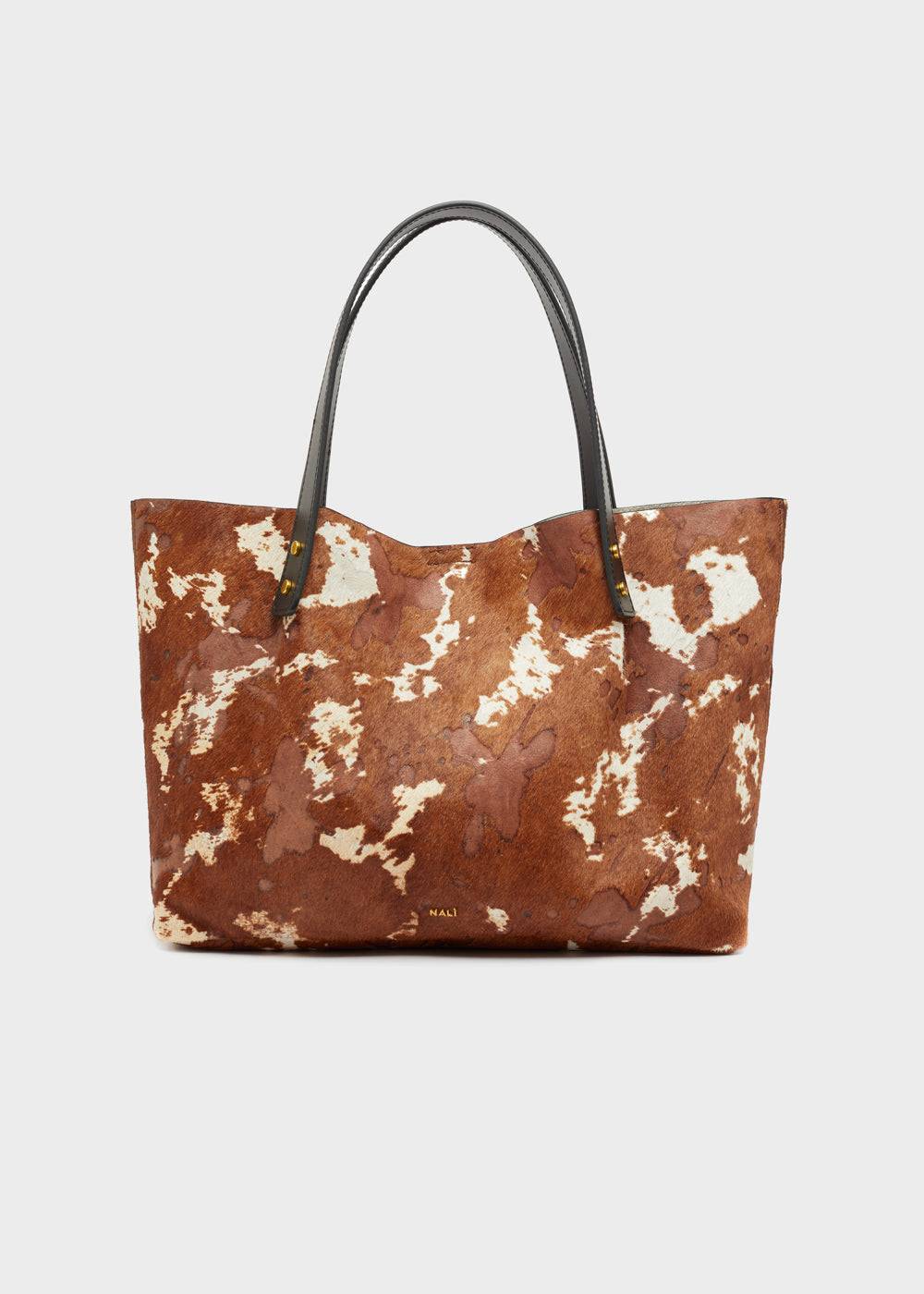 Nalí DESIRE TOTE BAG IN REAL LEATHER COW Fino Al -60%