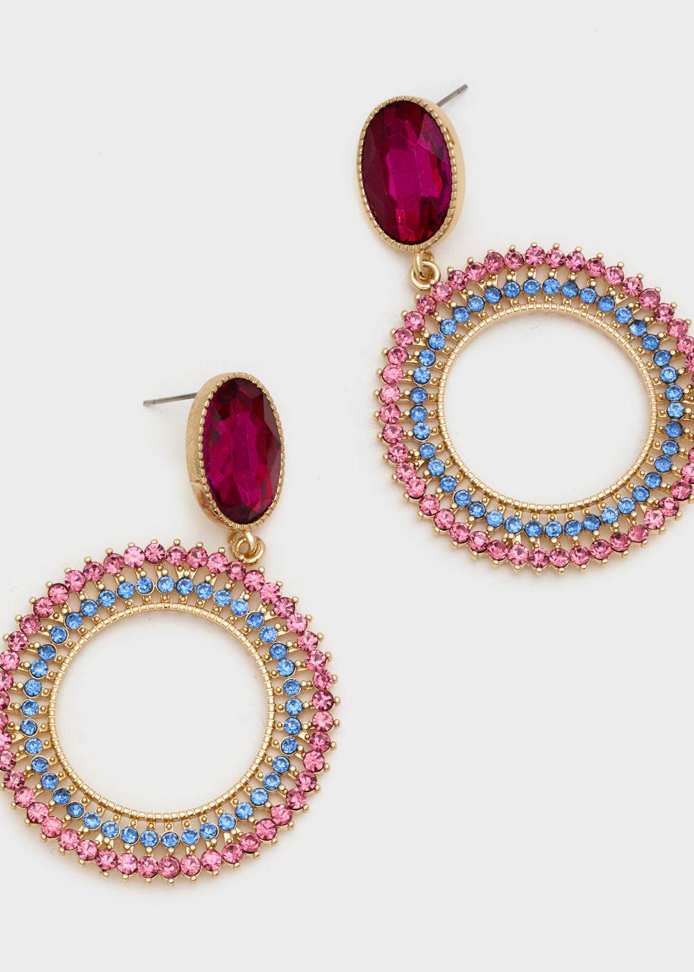 Nalí SILVY PENDANT EARRINGS W/ STONES + COLORS Economico