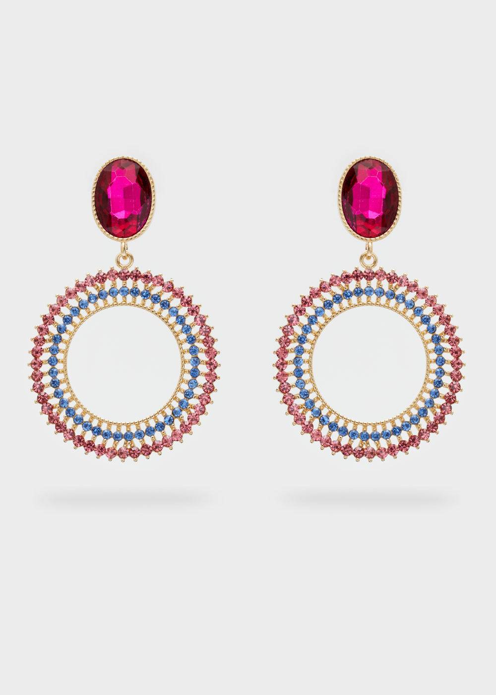 Nalí SILVY PENDANT EARRINGS W/ STONES + COLORS Economico
