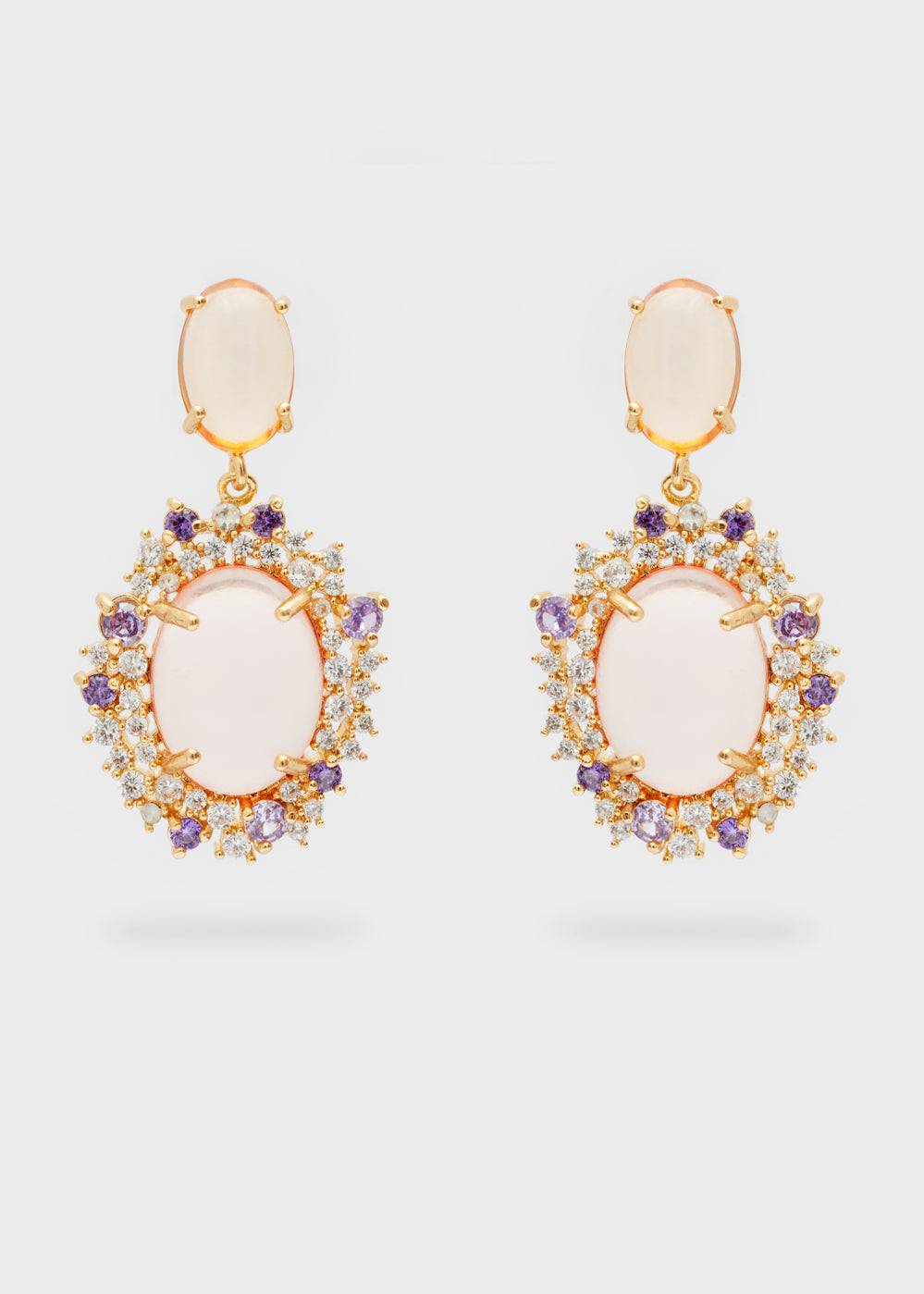 Nalí MERY PENDANT EARRINGS RESIN + COLORS Spedizione gratuita