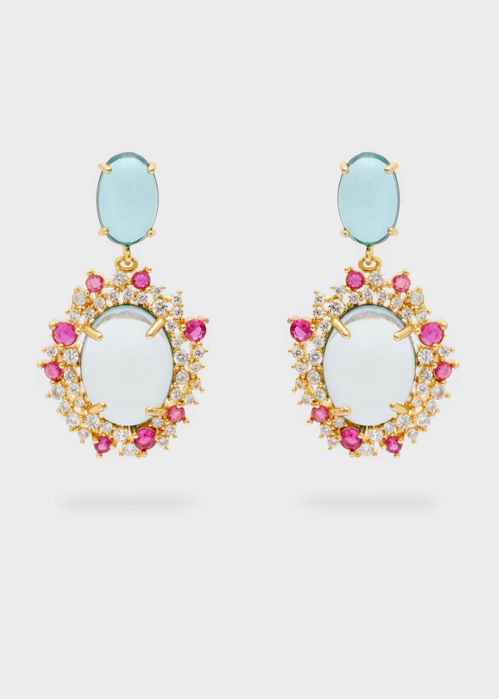 Nalí MERY PENDANT EARRINGS RESIN + COLORS Spedizione gratuita
