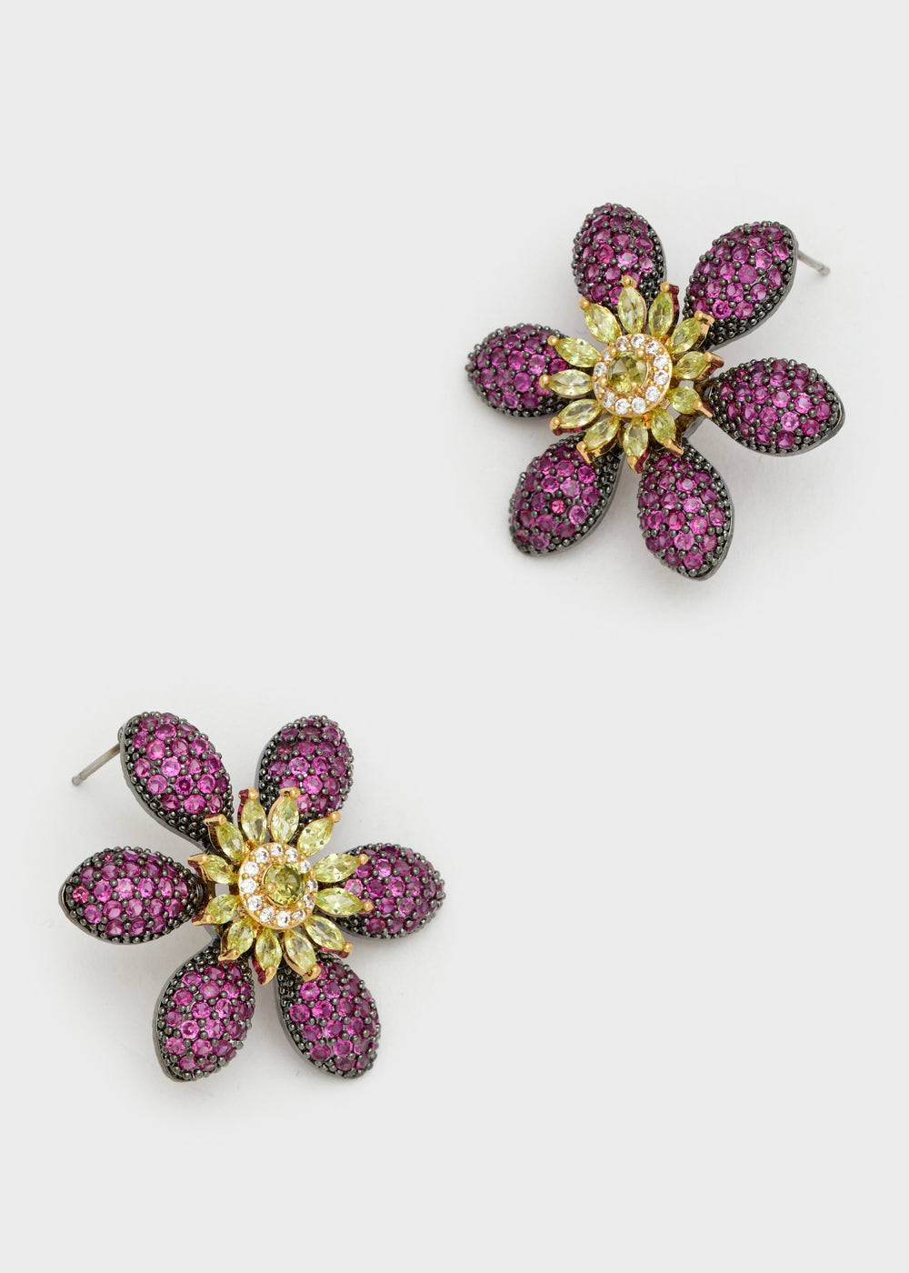 Nalí LEVYA LOBE EARRINGS W/ ZIRCONS + COLORS Nuova