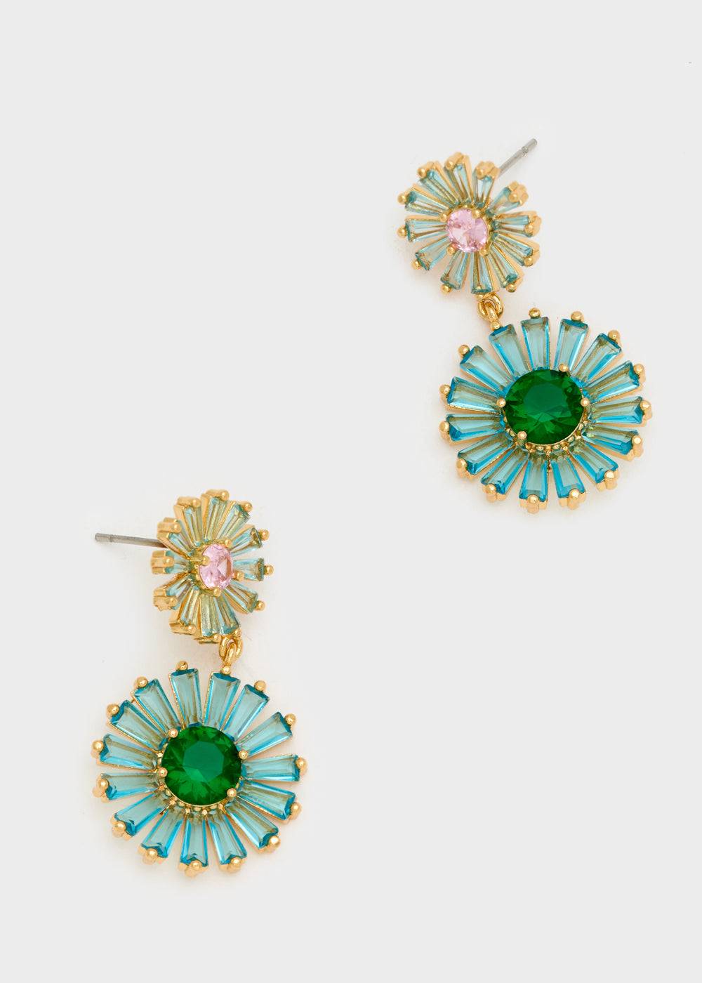 Nalí MARGHERITA EARRINGS W/ ZIRCONS + COLORS Italy