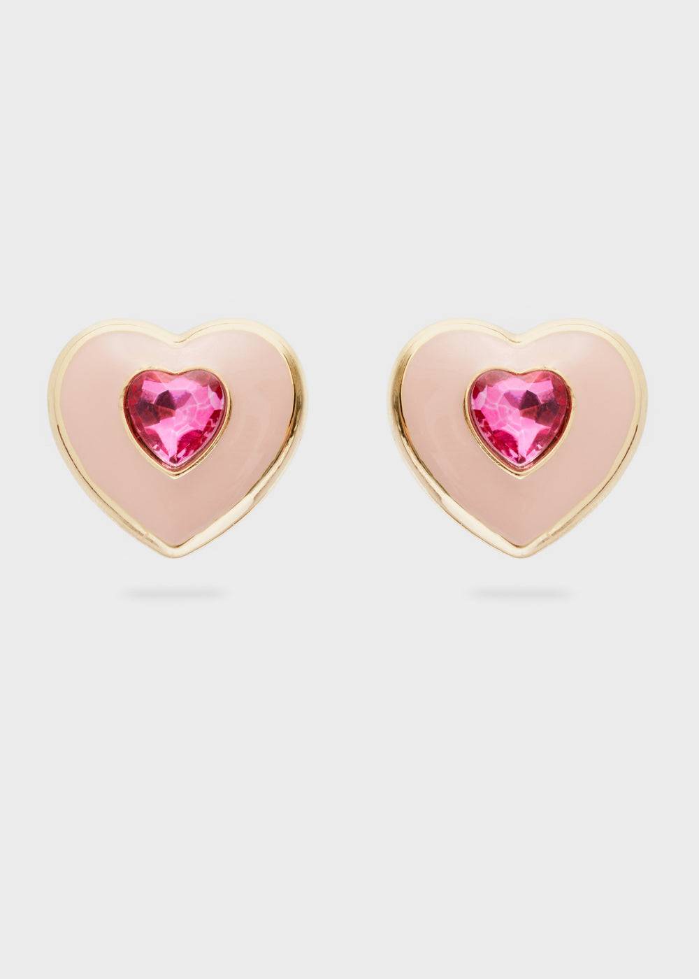 Nalí LOVELY HEART EARRINGS W/ STONE + COLORS In Linea