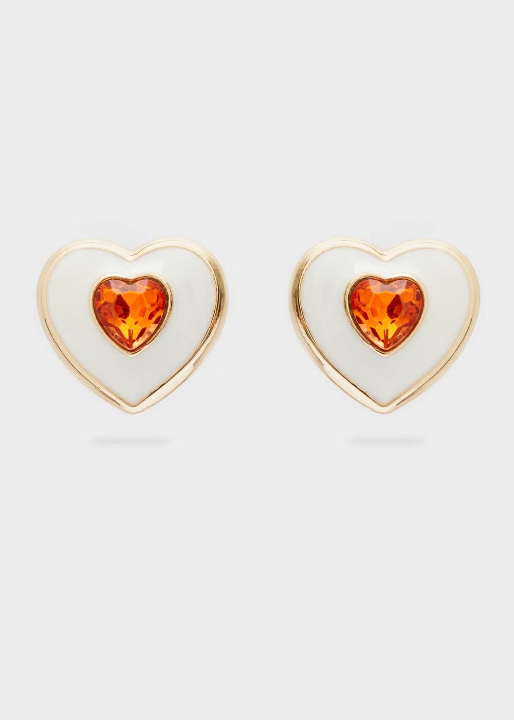 Nalí LOVELY HEART EARRINGS W/ STONE + COLORS In Linea