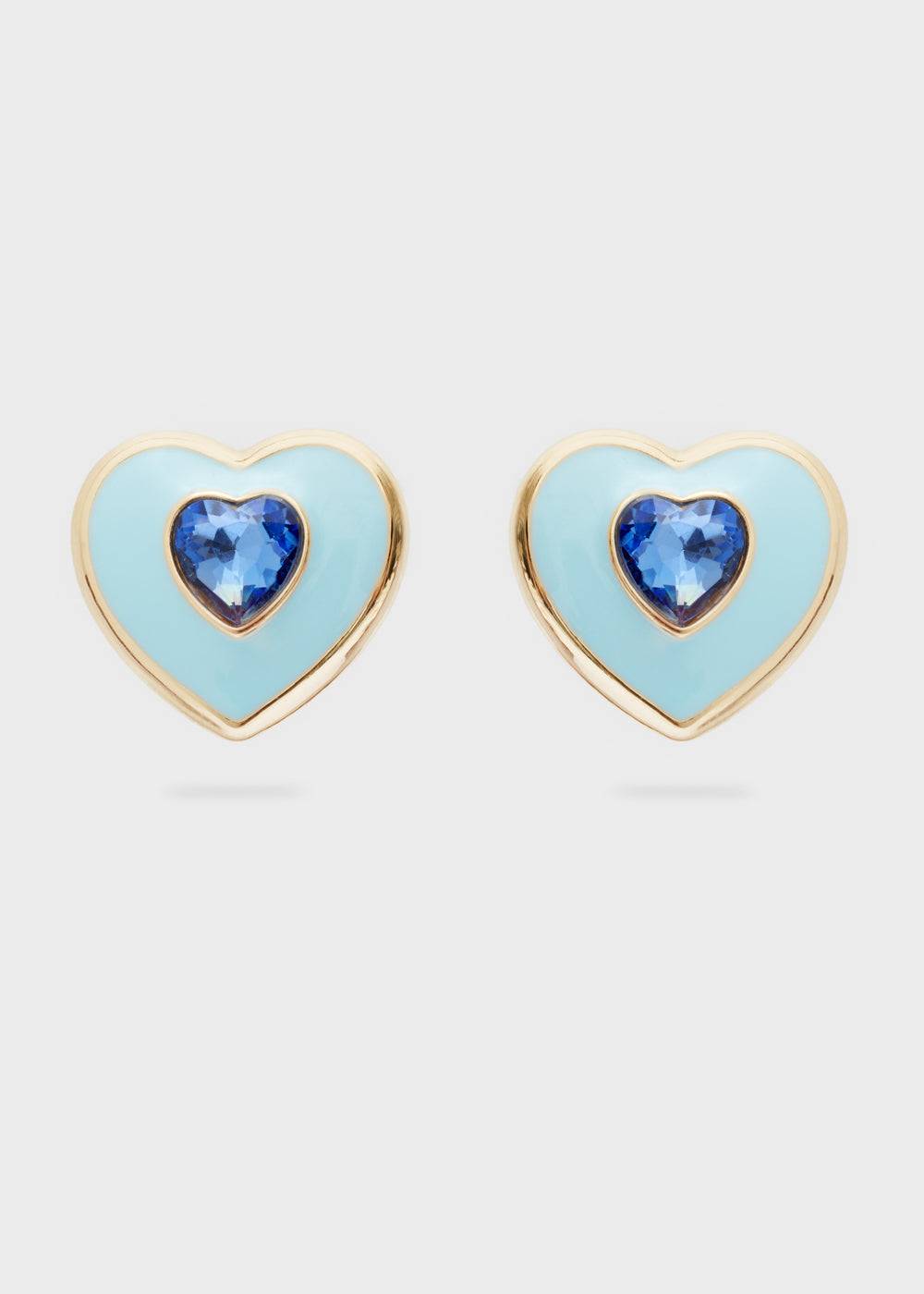 Nalí LOVELY HEART EARRINGS W/ STONE + COLORS In Linea