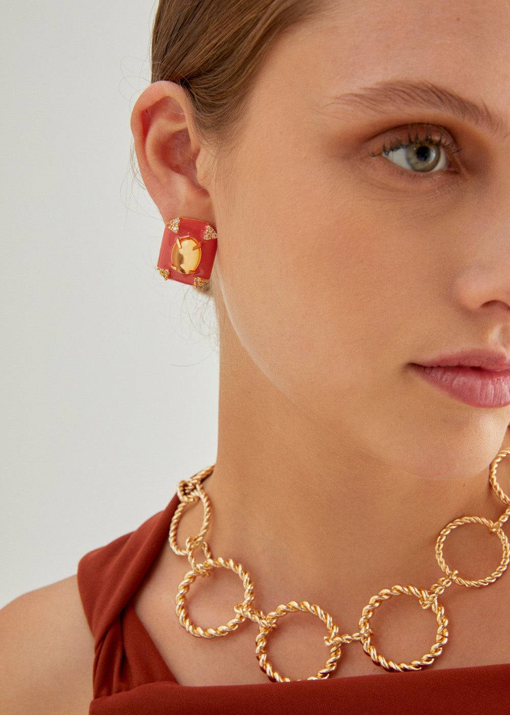 Nalí VINTAGE LOBE EARRINGS + COLORS Nuovo
