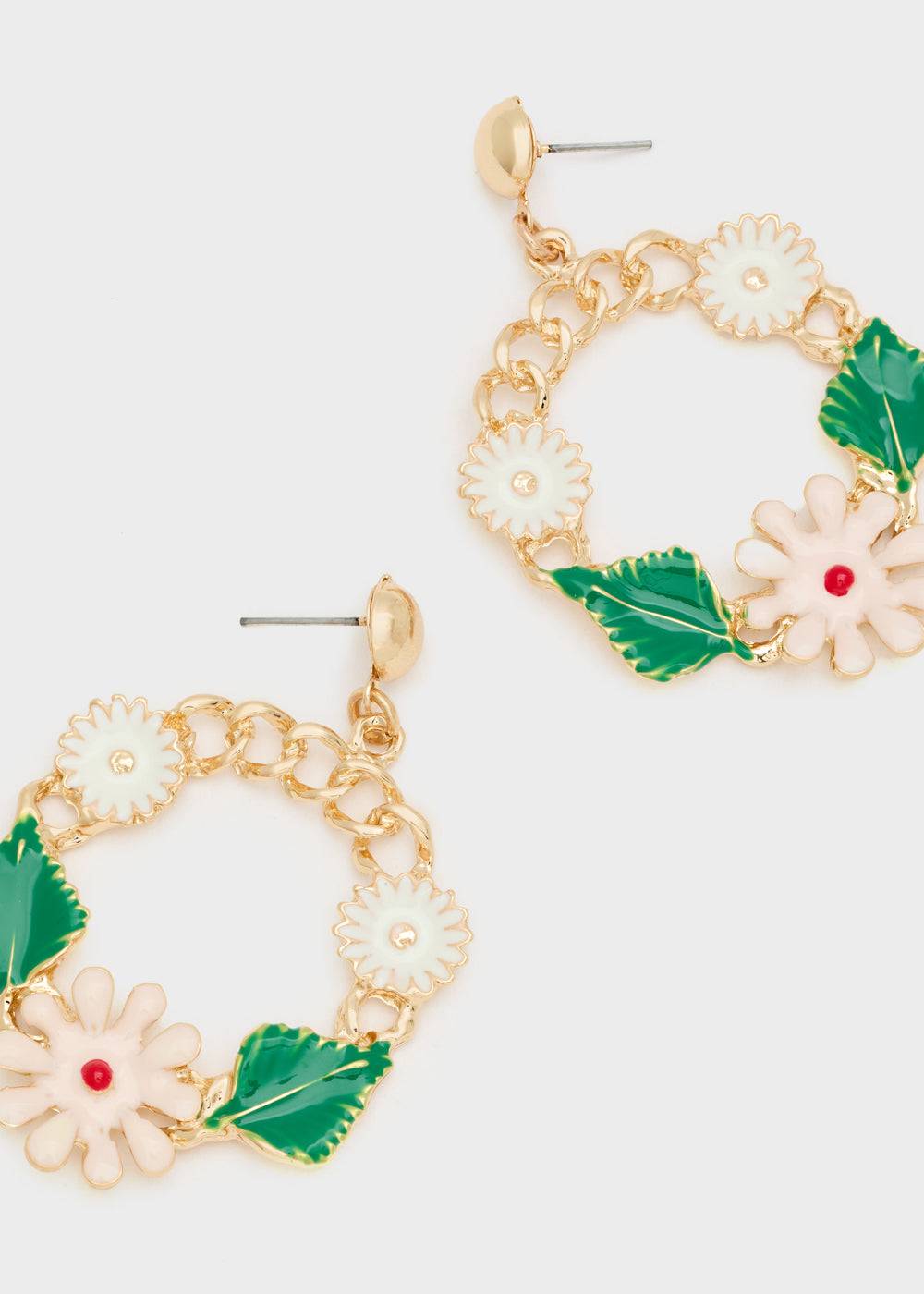Nalí SPRING LONG EARRINGS FLOWERS + COLORS Vendita