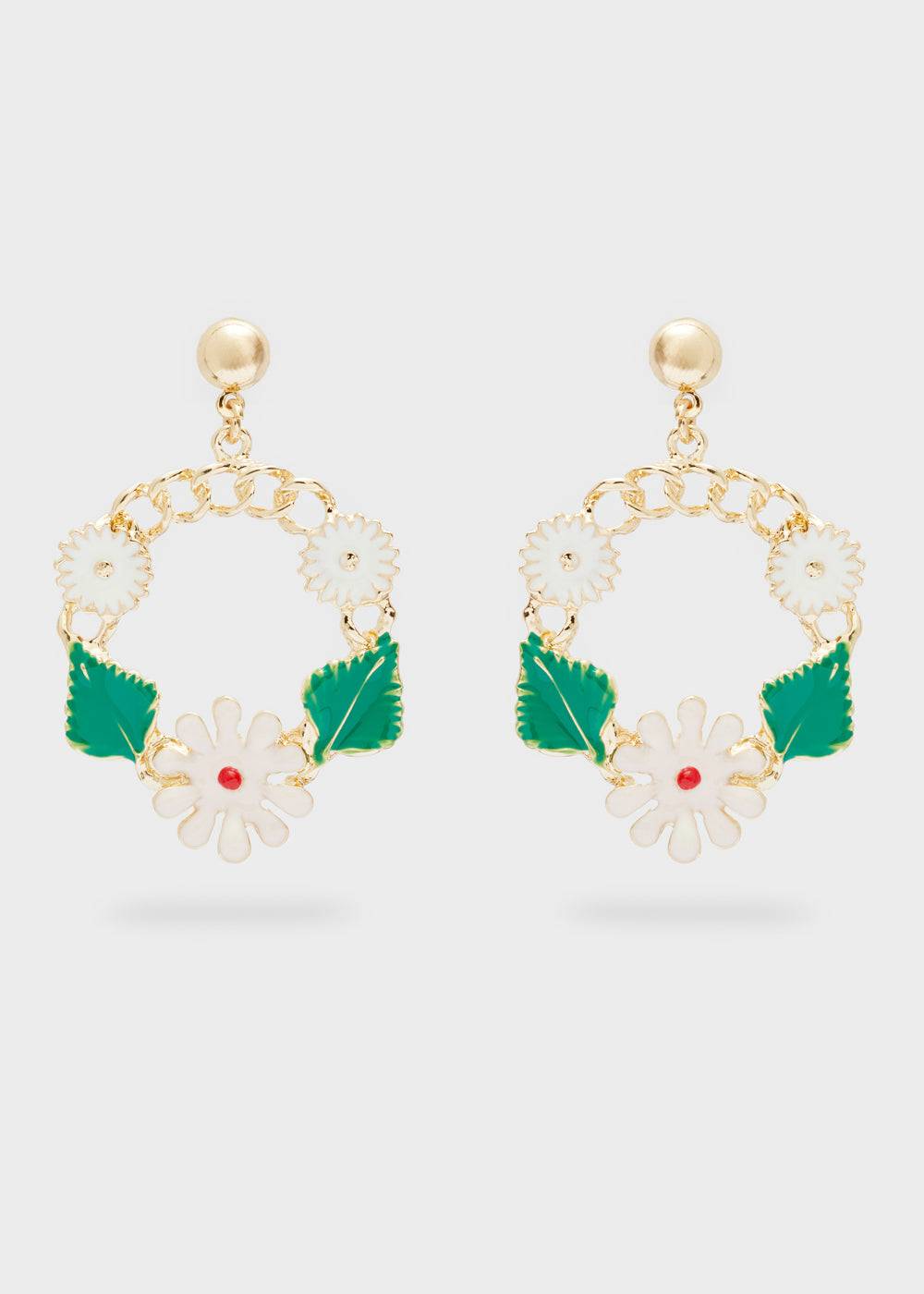 Nalí SPRING LONG EARRINGS FLOWERS + COLORS Vendita