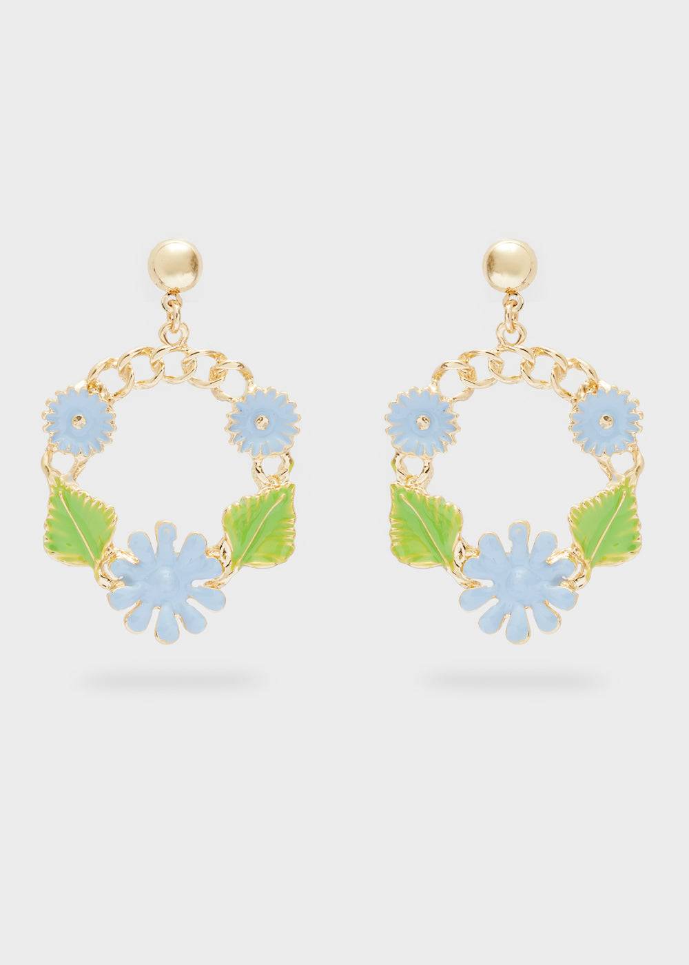 Nalí SPRING LONG EARRINGS FLOWERS + COLORS Vendita