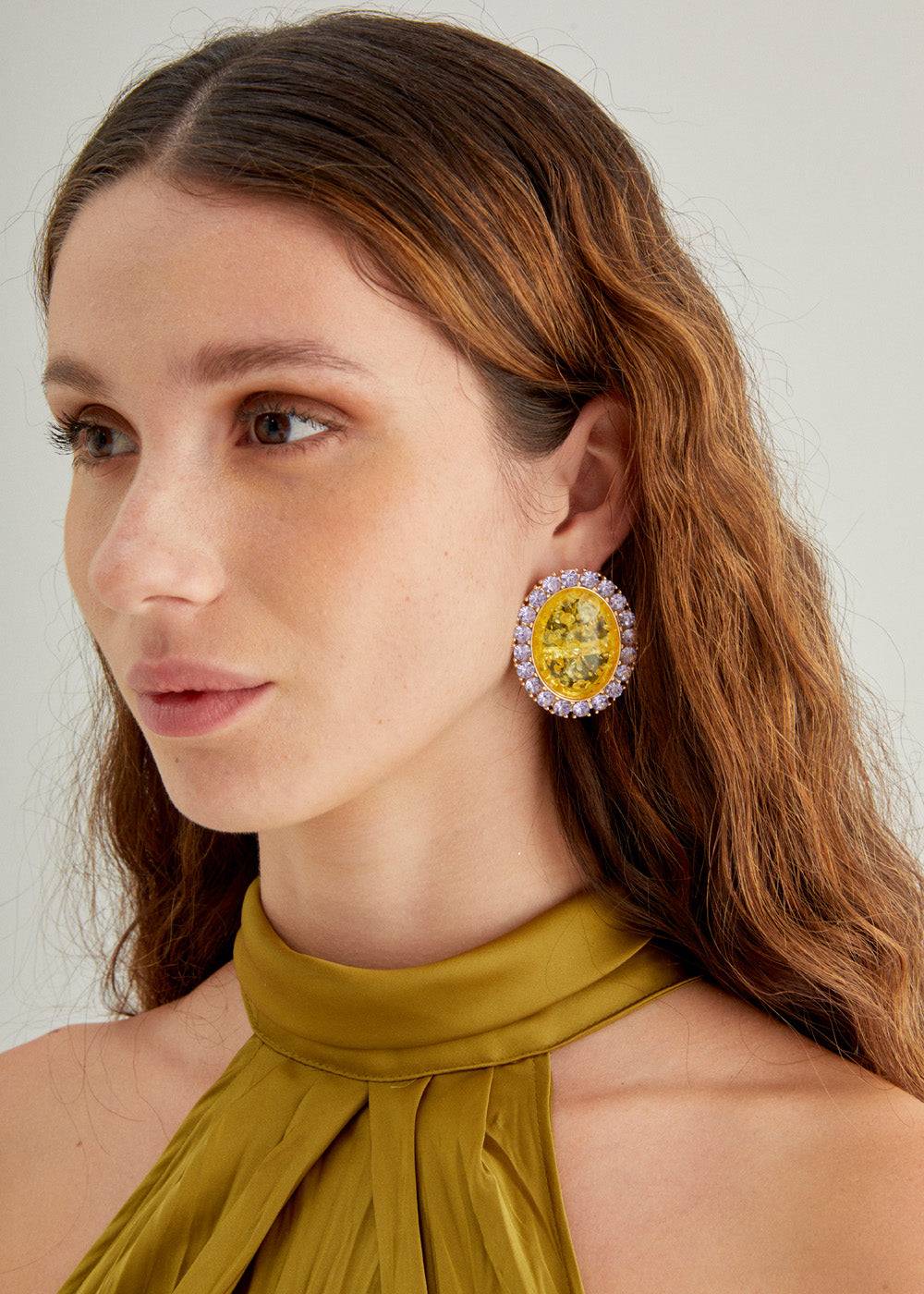 Nalí DENISE OVAL EARRINGS + COLORS Pezzi Unici