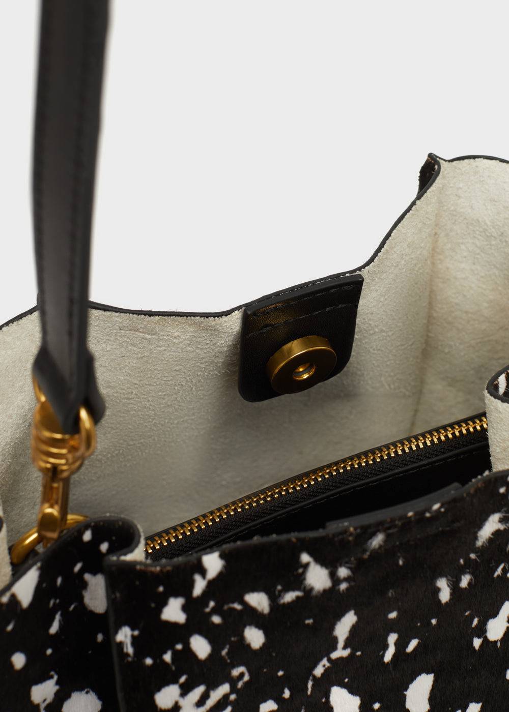 Nalí TITTI BUCKET BAG IN REAL LEATHER BLACK Qualità Garantita